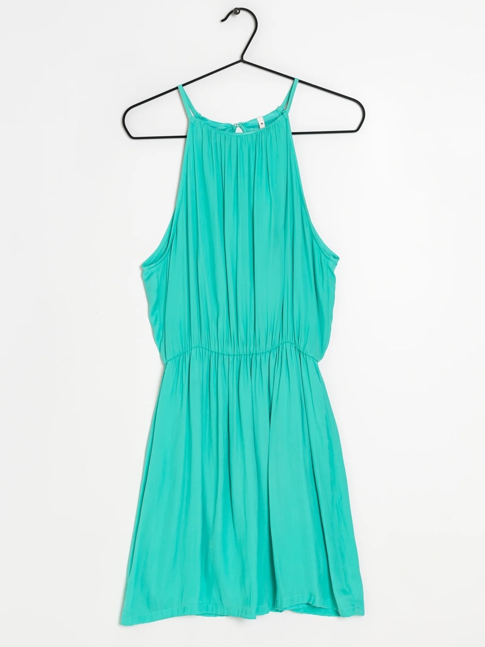 Cynthia Rowley Sleeveless Halter Mini Dress - Teal